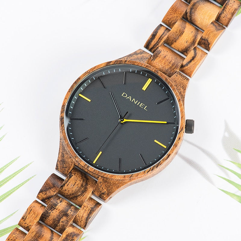 Cuatomize Name BOBO BIRD Wood Watch Men Top Luxury Brand Wristwatches Male Clock in Wooden Gift box Marriage anniversary gift - Executive-Skincare