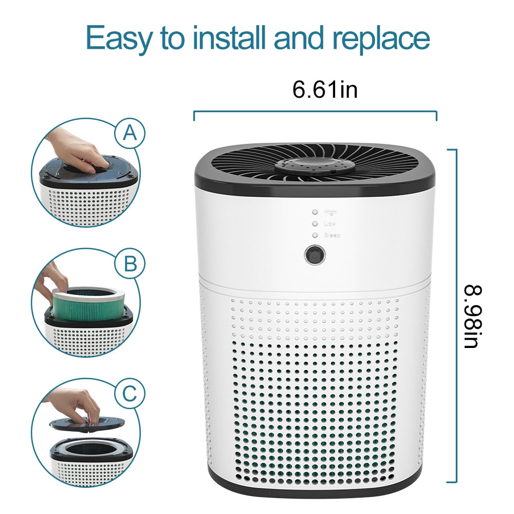 HY1800 Air Purifier For Home Portable True H13 HEPA Carbon Filters Efficient purifying air cleaner Aroma Diffuser - Executive Quality Store