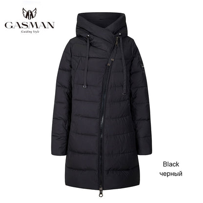 GASMAN 2022 Winter Long Jacket For Women Down Thick Coat Hooded Women Parka Warm Puffer Jacket Female Clothes Outwear 180 - Executive-Skincare