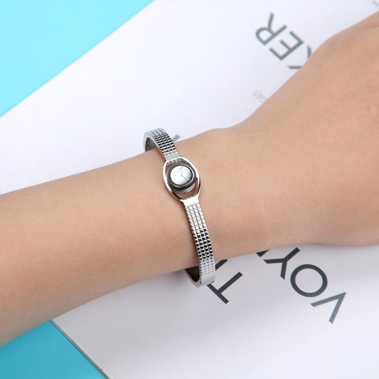 New Arrival Imitation Watch Shape Woman Bangle Bracelet Stainless Steel Jewelry Woman Bracelet Gift for Women - Executive-Skincare