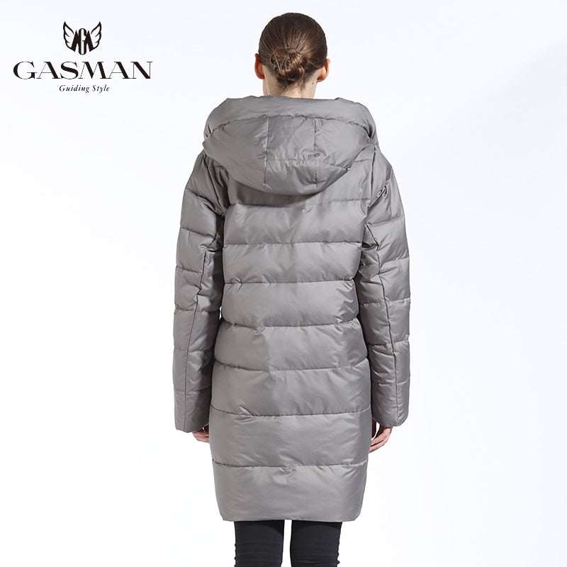 GASMAN 2022 Winter Long Jacket For Women Down Thick Coat Hooded Women Parka Warm Puffer Jacket Female Clothes Outwear 180 - Executive-Skincare