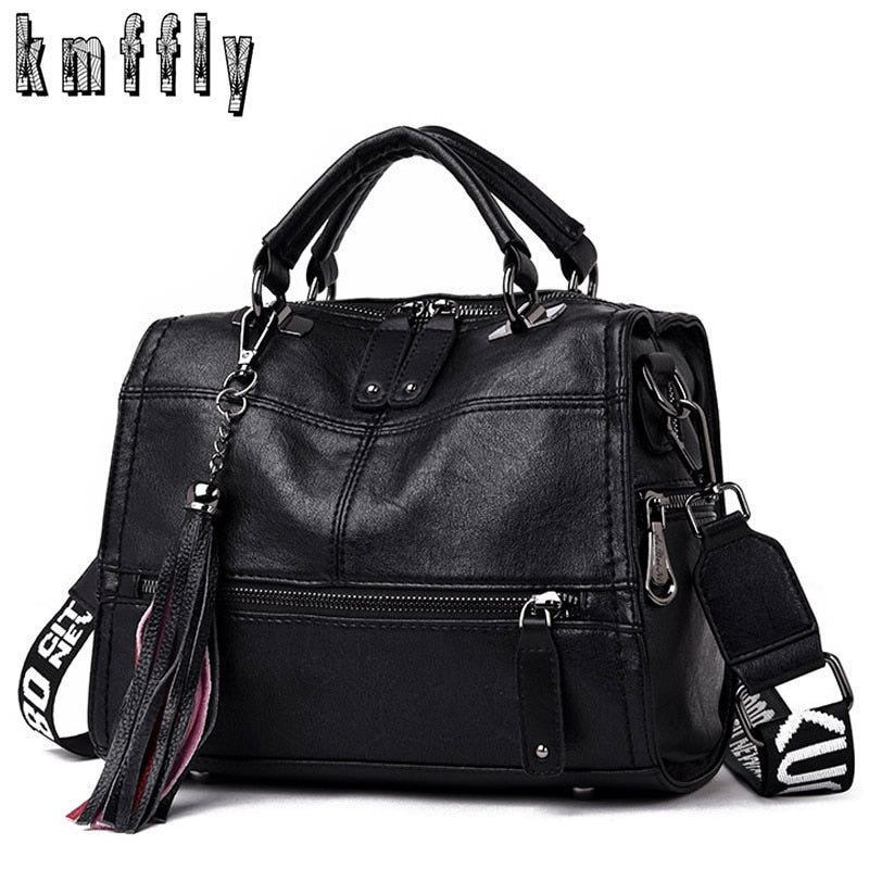 High Quality Leather Tassel Luxury Brand Handbags Women Bags Designer - Executive-Skincare