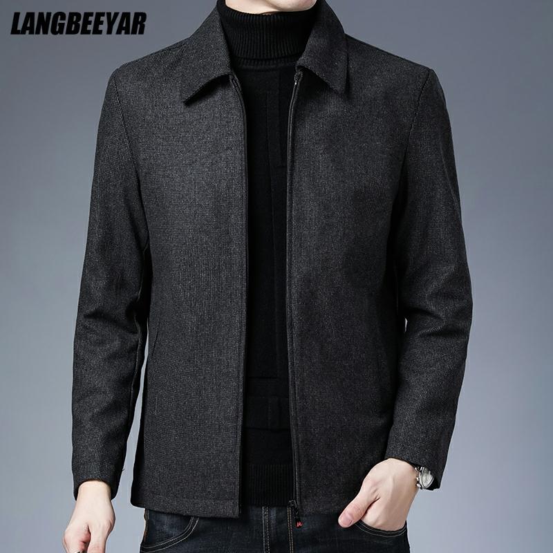 High Quality New Brand Casual Fashion Lapel Autumn Winter Mens Coat - Executive-Skincare