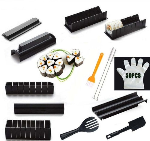 Iyounice 11pcs/set Sushi Maker Equipment Kit,japanese Rice Ball Cake - Executive-Skincare