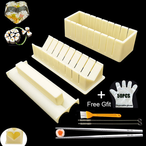 Iyounice 11pcs/set Sushi Maker Equipment Kit,japanese Rice Ball Cake - Executive-Skincare