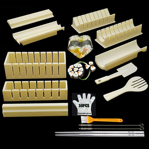 Iyounice 11pcs/set Sushi Maker Equipment Kit,japanese Rice Ball Cake - Executive-Skincare