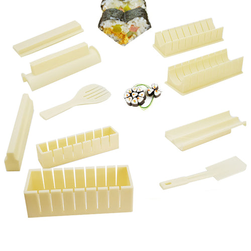 Iyounice 11pcs/set Sushi Maker Equipment Kit,japanese Rice Ball Cake - Executive-Skincare