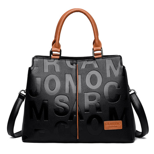 Ladies Quality Leather Letter Shoulder Bags For Women 2022 Luxury - Executive-Skincare