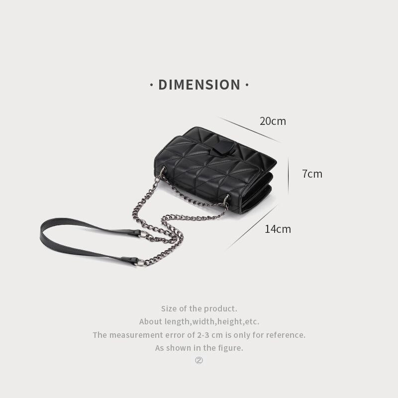 Luxury Handbags Women Rhombic Crossbody Bags Chain Small Messenger Bag - Executive-Skincare