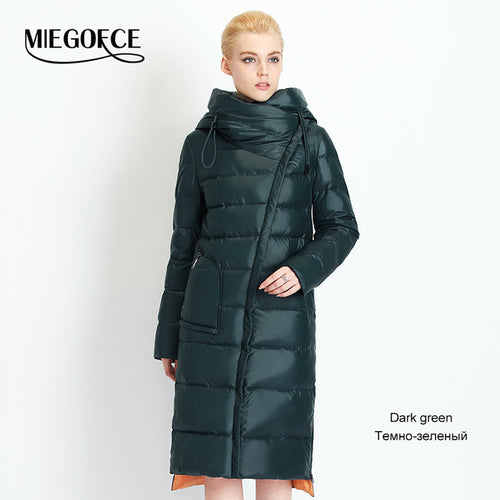 Miegofce 2022 Fashionable Coat Jacket Women's Hooded Warm Parkas Bio - Executive-Skincare