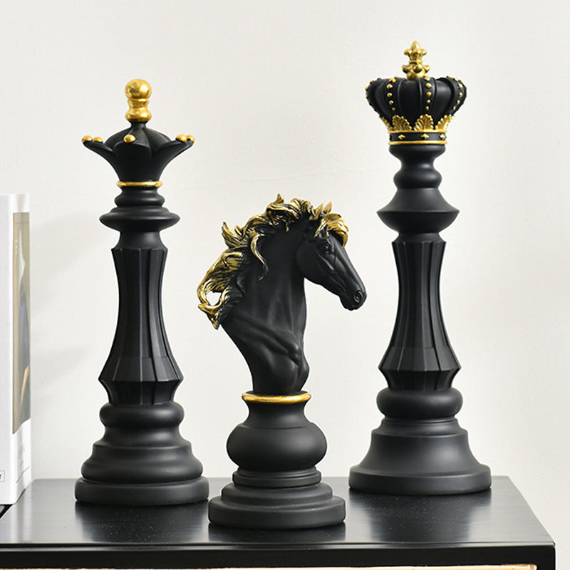 Northeuins Resin Chess Pieces Board Games Accessories Retro Aesthetic - Executive-Skincare