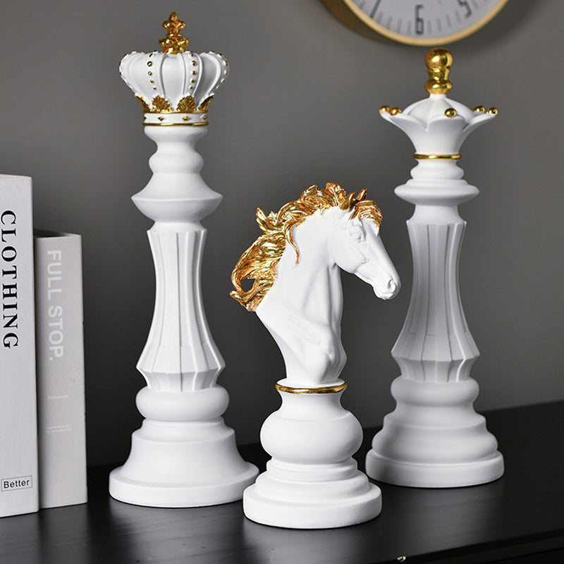 Northeuins Resin Chess Pieces Board Games Accessories Retro Aesthetic - Executive-Skincare