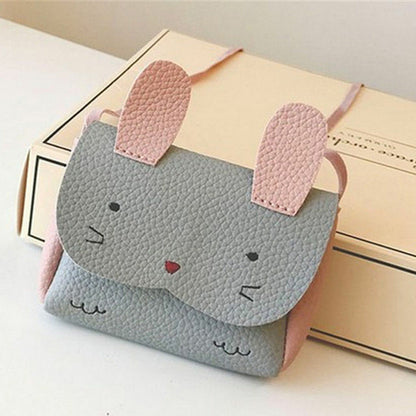 New Rabbit Purses Bag Baby Kids Girls PU Leather Shoulder Bag