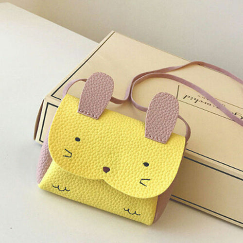 New Rabbit Purses Bag Baby Kids Girls PU Leather Shoulder Bag