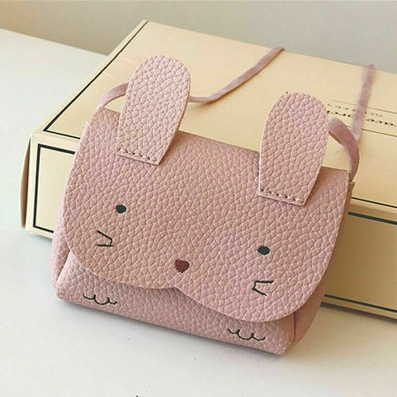 New Rabbit Purses Bag Baby Kids Girls PU Leather Shoulder Bag