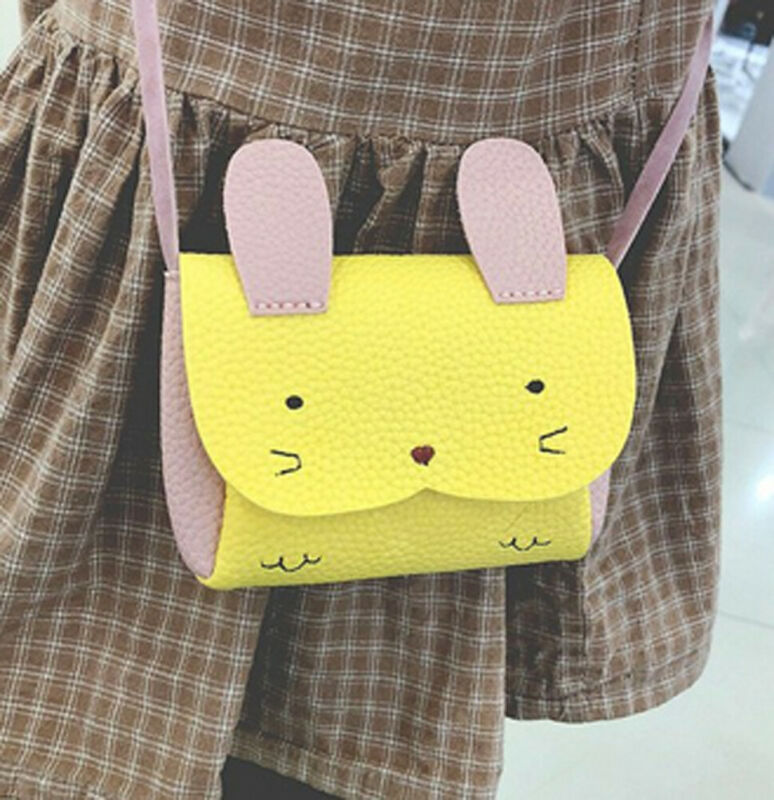 New Rabbit Purses Bag Baby Kids Girls PU Leather Shoulder Bag