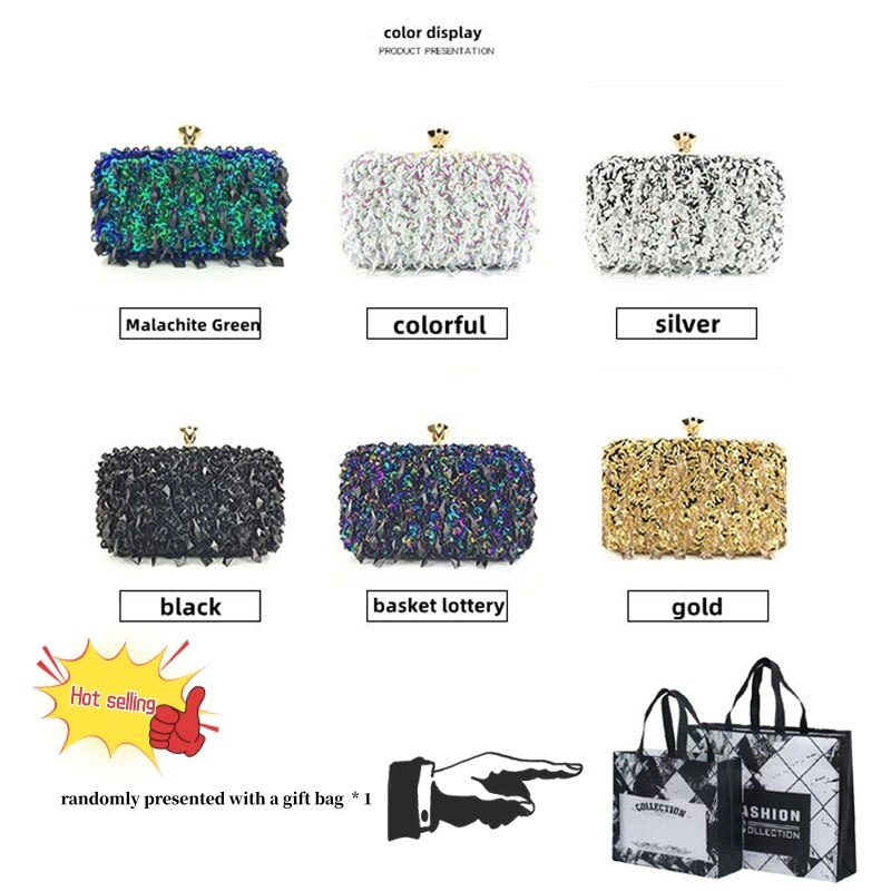 New Wallets Fashion Multicolor Evening Bags Evening Luxury Ladies - Executive-Skincare