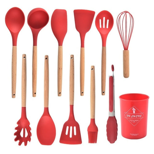 Non-stick Silicone Kitchenware Cooking Utensils Set Cookware Spatula - Executive-Skincare