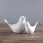 Nordic Creative White Ceramic Bird Figurines Home Decoration - Executive-Skincare