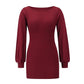 Women's Sexy Casual Long Sleeve Short Dress Mini Dress - Executive-Skincare