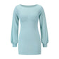 Women's Sexy Casual Long Sleeve Short Dress Mini Dress - Executive-Skincare