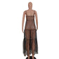 2021 Women Sleeveless Sheer Mesh Dress - Executive-Skincare
