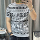 Patchwork Color Slim Fit Knitted T Shirt Men O Neck Stretched Tee - Executive-Skincare