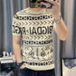 Patchwork Color Slim Fit Knitted T Shirt Men O Neck Stretched Tee - Executive-Skincare