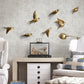 Resin Birds Creative For Wall 3d Sticker Living Room Animal Figurine - Executive-Skincare