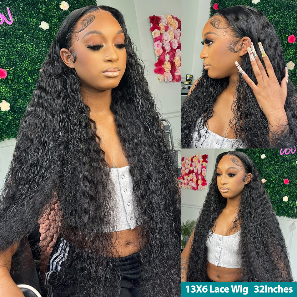 Rosabeauty 13x6 Deep Wave 30 40 Inch 13x4 Lace Front Human Hair Wig - Executive-Skincare