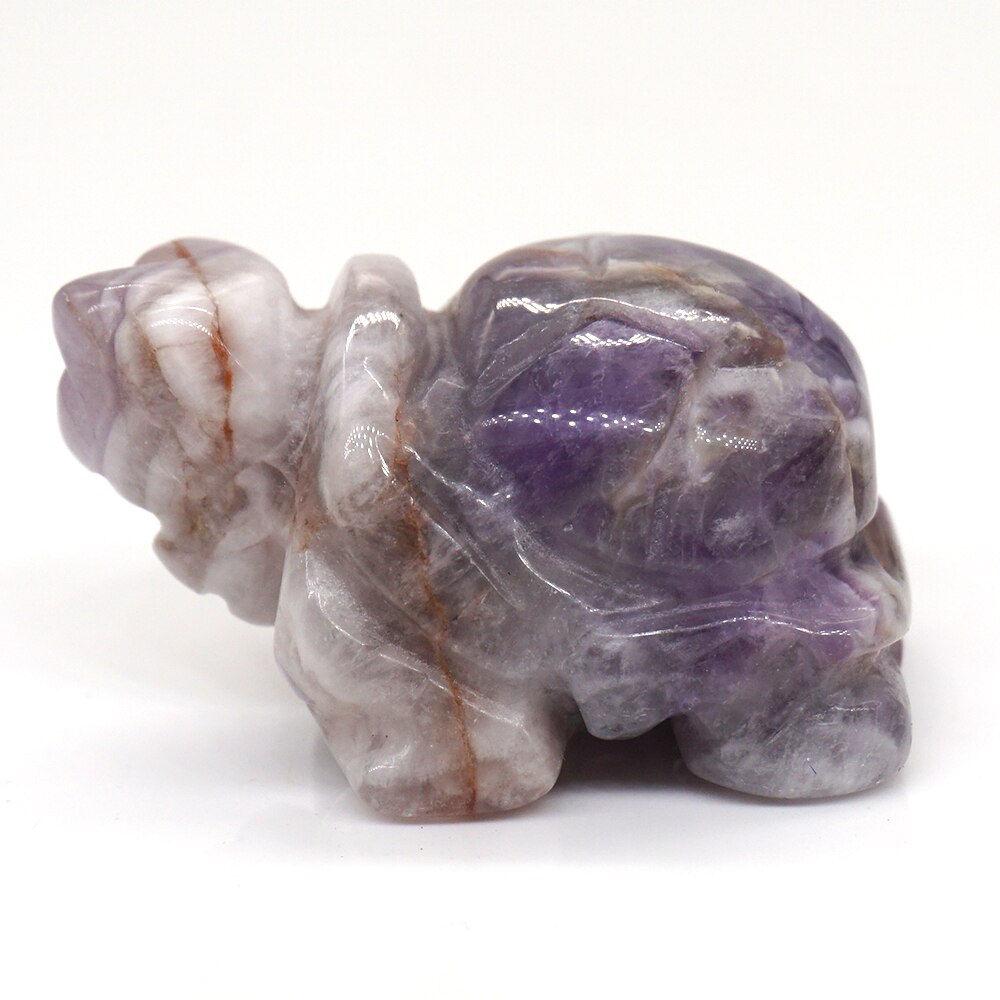 1.5&quot; Tortoise Statue Natural Gemstone Carving Healing Crystal Animals Figurines Reiki Stones Decoration Wholesale - Executive-Skincare