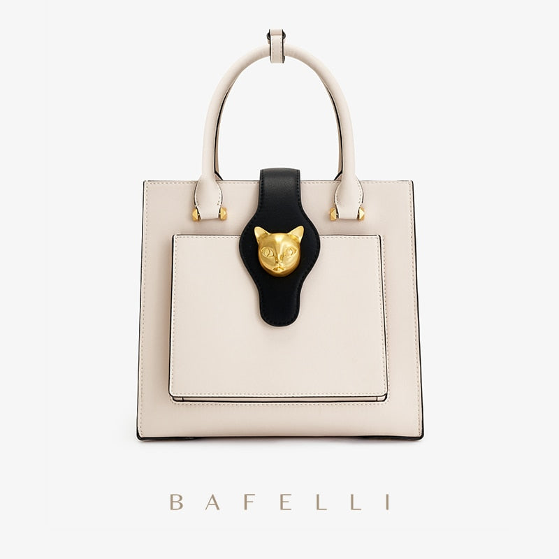 BAFELLI 2022 WOMEN&#39;S NEW HANDBAG CAT LUXURY LEATHER FASHION BUSINESS SHOULDER STYLISH CASUAL CROSSBODY FEMALE PURSE OFFICE LADY - Executive-Skincare