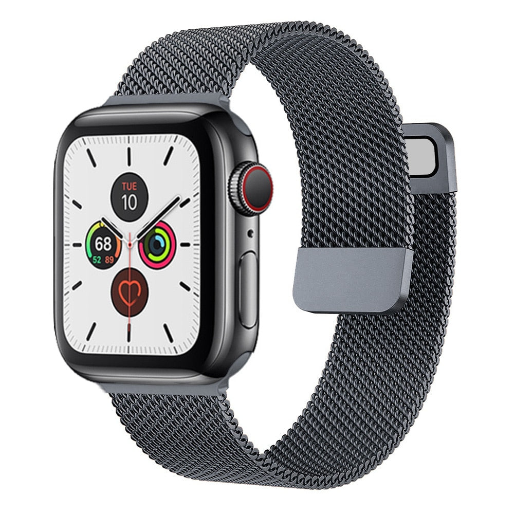 Strap For Apple watch ultra Band 7 49 45mm 40mm 38mm 42mm 41 44 mm Accessorie Magnetic Loop Metal for iWatch serie 7 4 5 6 se 3 - Executive-Skincare