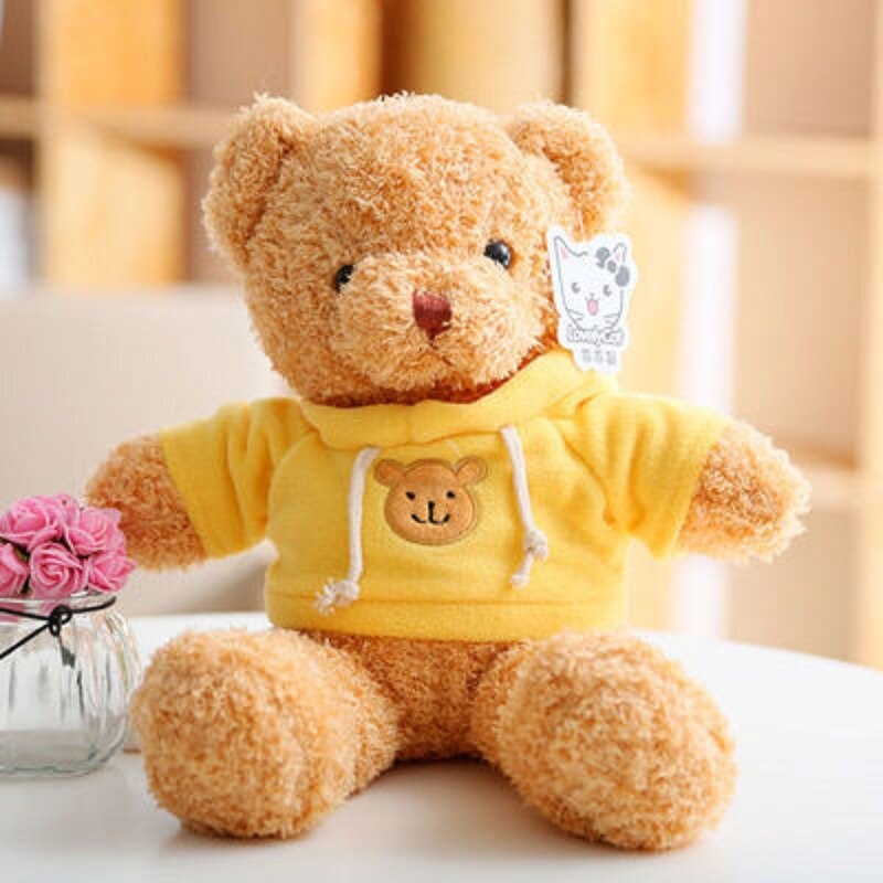 Hot 30cm Lovely Teddy Bear Plush Toys Stuffed Cute Bear with Heart Doll Girls Valentine&#39;s Gift Kids Baby Christmas Brinquedos - Executive-Skincare