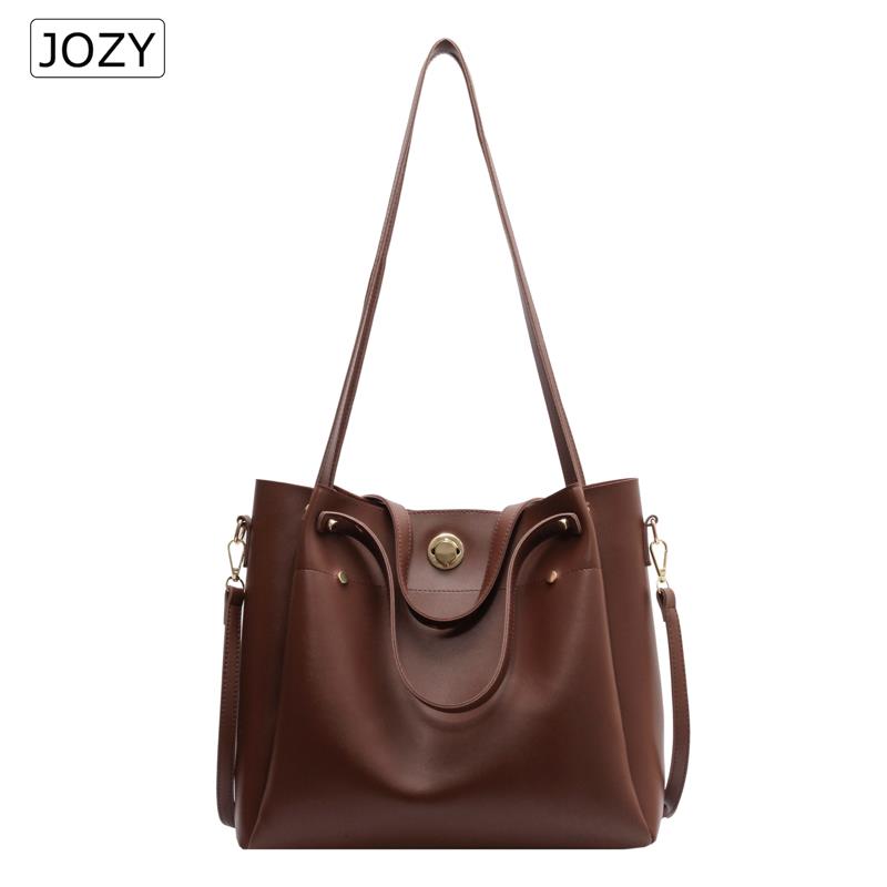 JOZY Totes Bags For Women 2022 Trend Fashion Design Leather Shoulder Side Bag Female New Crossbody Purse Luxury Ladies Shopping - Executive-Skincare