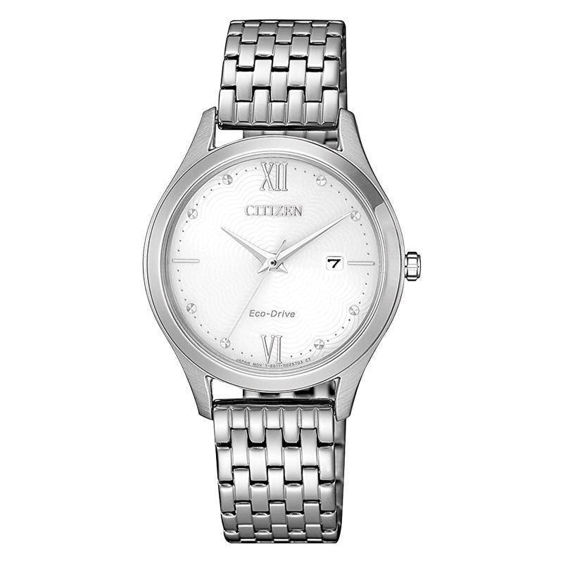 Original CITIZEN EW2530-87A Solar Energy Watch Female Stainless Steel Waterproof Watch Girlfriend Holiday Gift Mechanical Watch - Executive-Skincare