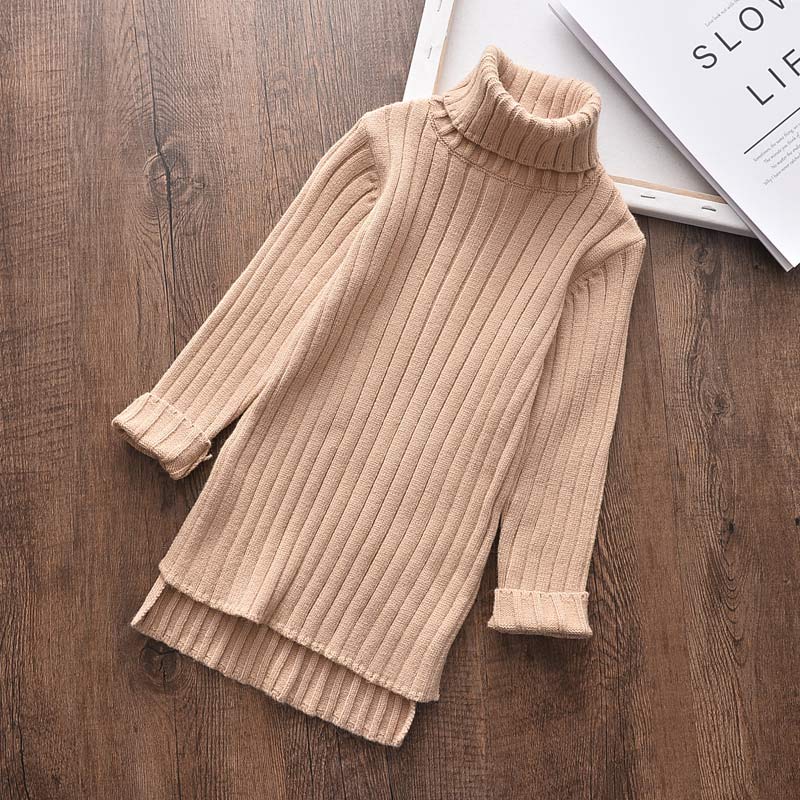 2022 New Girl Sweater Clothes Children Winter Dress Bow Doll Collar Clothes Coat Casual Dress Sweater Christmas Girls Suits - Executive-Skincare