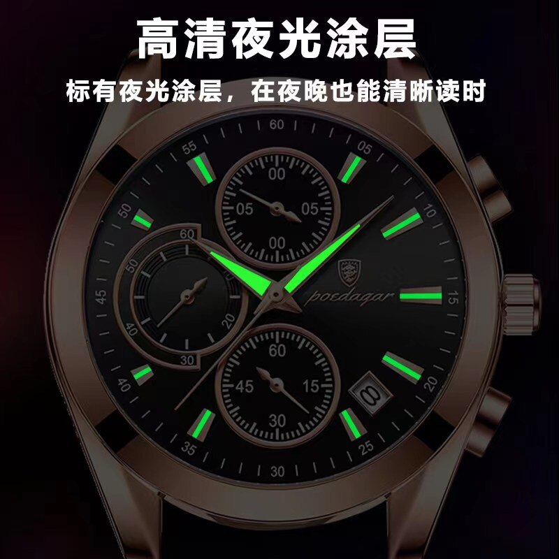 Swiss brand new waterproof multi-function luminous men&#39;s watch belt luxury watch  men watches  reloj mujer Seiko production - Executive-Skincare