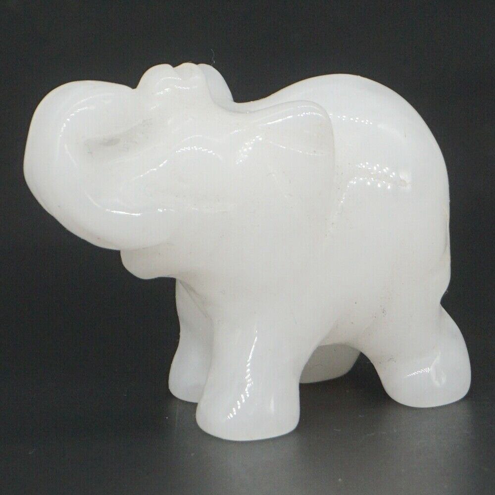 Elephant Statue Natural Gemstone Carved Healing Crystal Amethyst Quartz Animals Figurine Reiki Stones Lucky Decoration Wholesale - Executive-Skincare