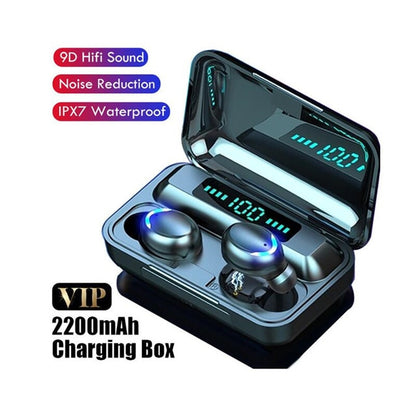 TWS Bluetooth Earphones 2200mAh Charging Box Wireless Headphone Fone Stereo Wireless Headset with Mic Sports Waterproof Earbuds - Executive-Skincare