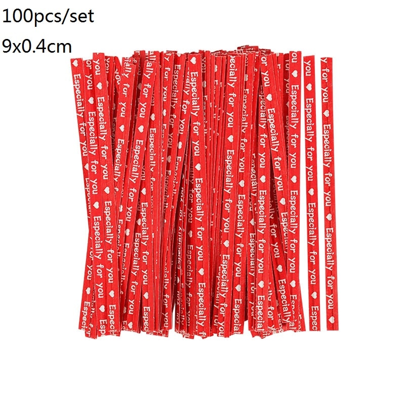 60pcs/lot Red Heart Love Design Candy Bag Plastic Transparent Cellophone Gift Bags For Valentine&#39;s Day Wedding Party Decoration - Executive-Skincare