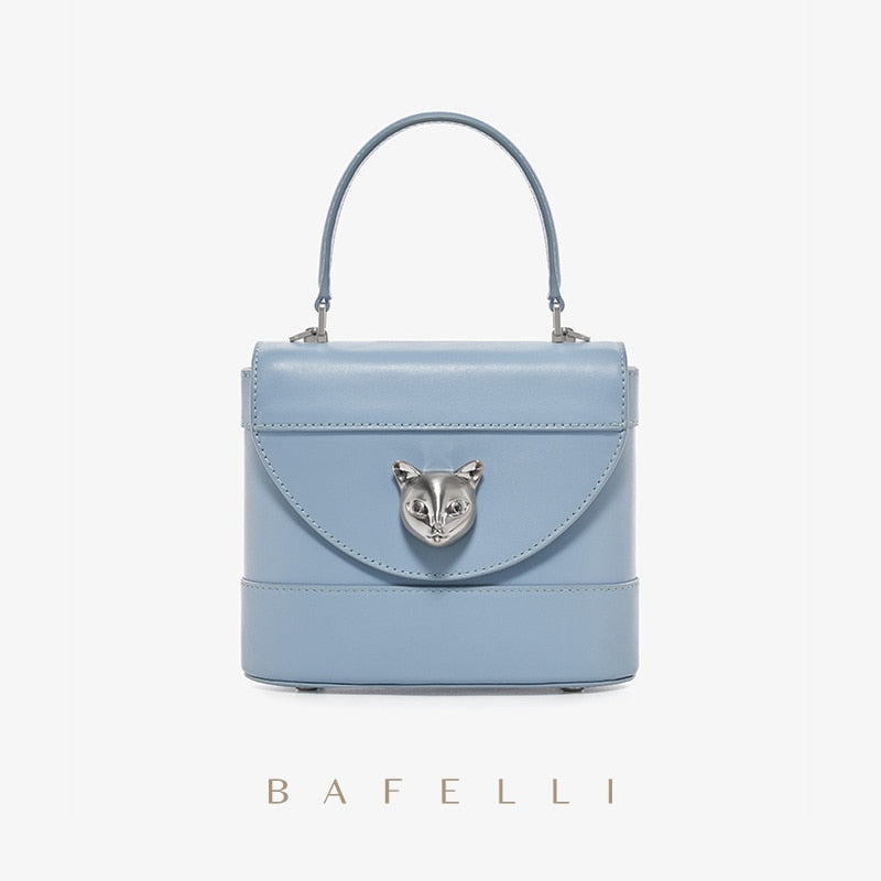 BAFELLI HANDBAG 2022 WOMEN&#39;S NEW CROSSBODY LEATHER PURSE EVENING BAG CROCODILE GRAIN DESIGNER BUCKET CAT LUXURY BRAND FASHION - Executive-Skincare