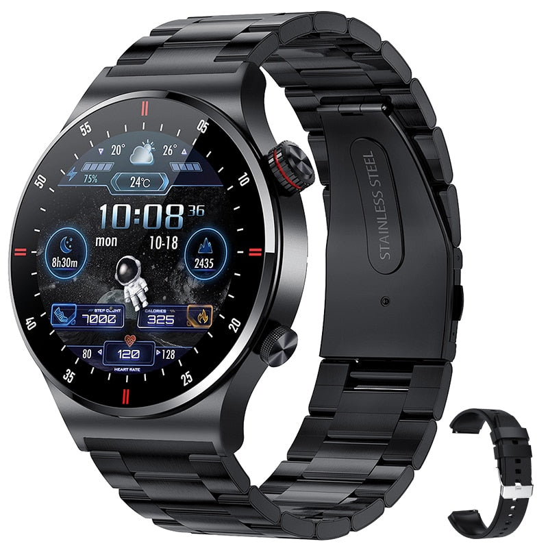 2022 New ECG Monitoring Smart Watch Men Bluetooth Call Fitness Tracker Multi-movement Waterproof Smartwatch Men For Huawei IOS - Executive-Skincare