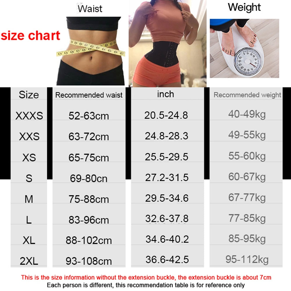 Sauna Sweat Belt Sweat To Lose Weight Woman Postpartum Waist Trainer Slimming Sheath Woman Flat Belly Fat Burning Girdle Corset - Executive Quality Store