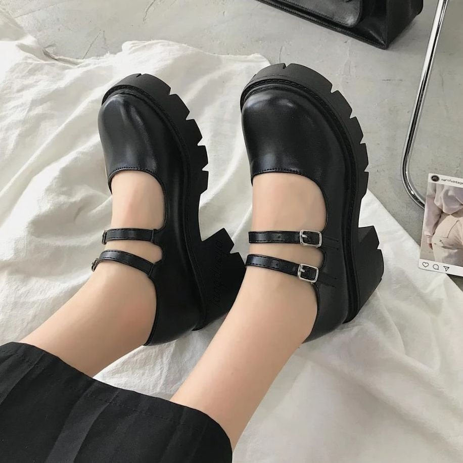 shoes heels mary janes Pumps platform Lolita shoes on heels Women&#39;s shoes Japanese Style Vintage Girls High Heel shoes for women - Executive-Skincare