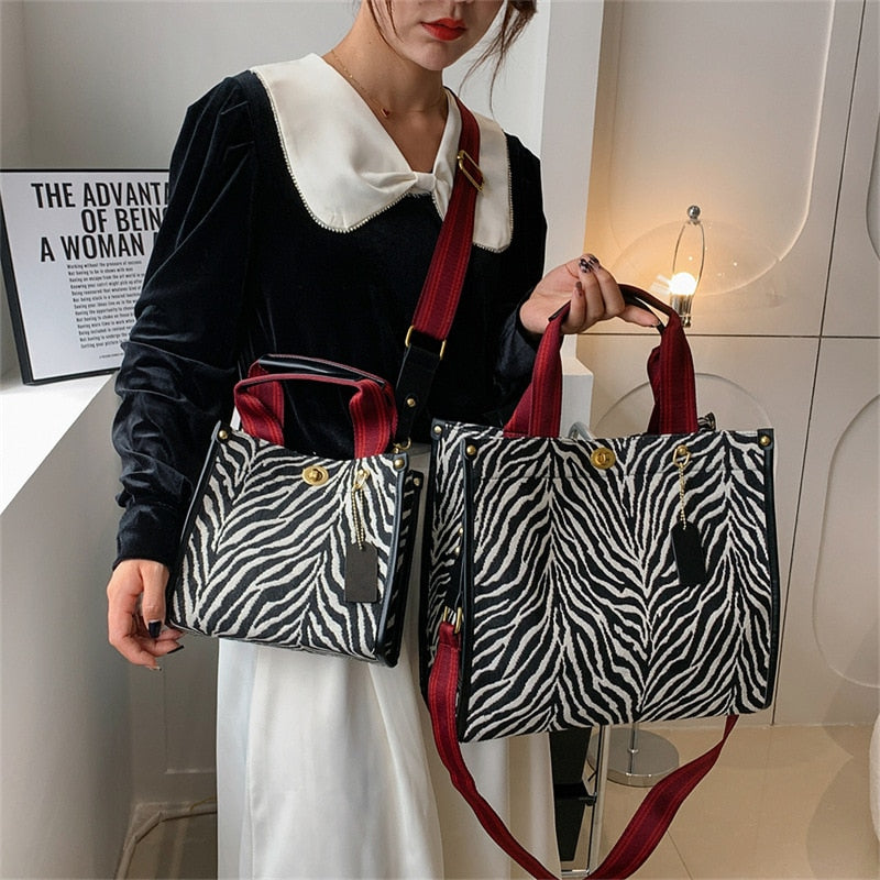 Vintage Designer Large Capacity Handbags Purses Women Shoulder Crossbody Bags 2022 New Fashion Canvas Casual Totes Messenger Bag - Executive-Skincare