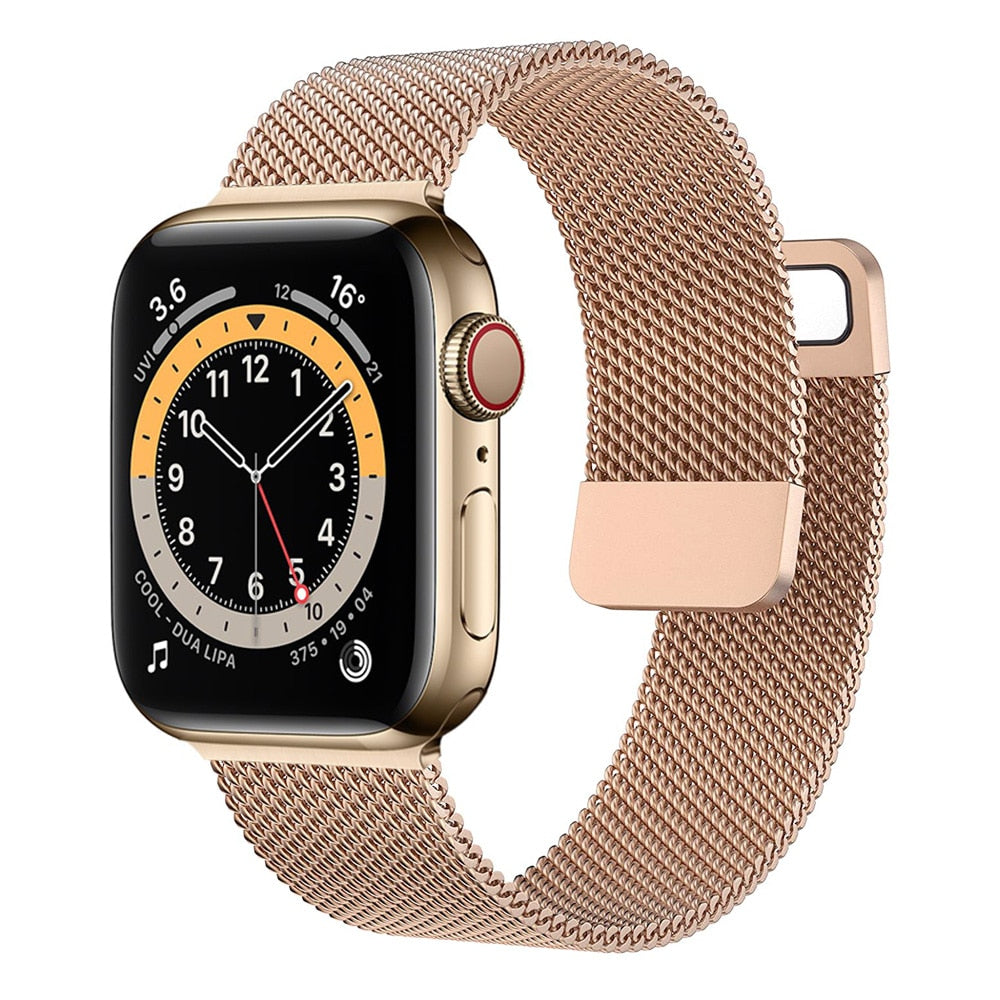 Strap For Apple watch ultra Band 7 49 45mm 40mm 38mm 42mm 41 44 mm Accessorie Magnetic Loop Metal for iWatch serie 7 4 5 6 se 3 - Executive-Skincare