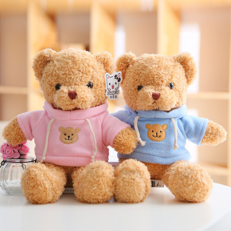 Hot 30cm Lovely Teddy Bear Plush Toys Stuffed Cute Bear with Heart Doll Girls Valentine&#39;s Gift Kids Baby Christmas Brinquedos - Executive-Skincare