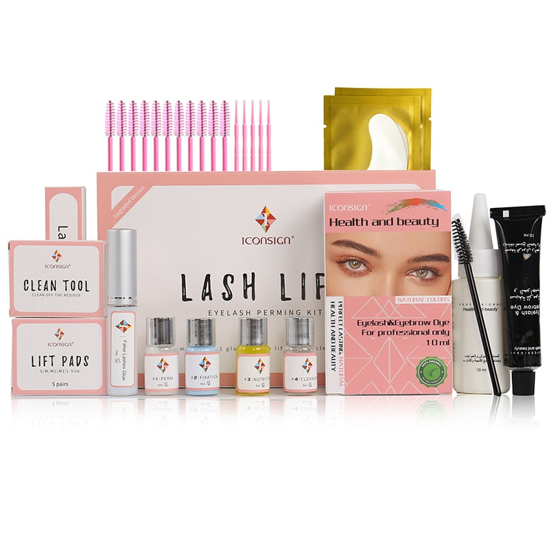 ICONSIGN Upgrade Version Lash Lift Kit and Lash Brow Dye Tint Kit Lifting Eyelash Brow Dye Mascara Eye Makeup Tools Dropshipping - Executive-Skincare