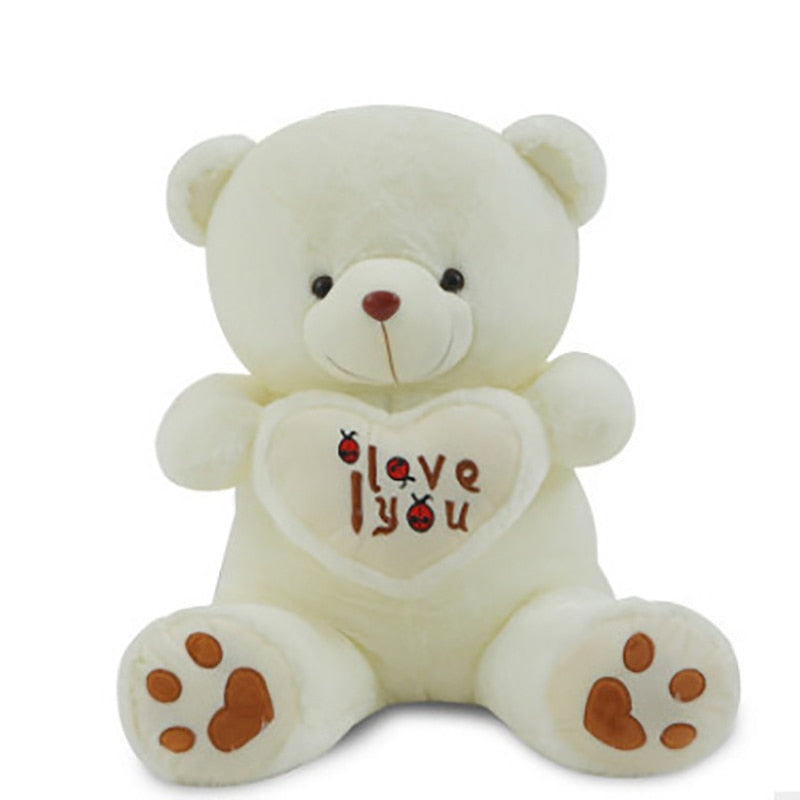 Big Size I Love You Teddy Bear Large Stuffed Plush Doll Holding LOVE Heart Plush Teddy Bear Cartoon Soft Stuffed Doll Kids Toy - Executive-Skincare